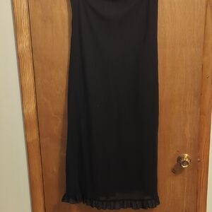 Selene Sport Black Maxi Crepe Skirt.